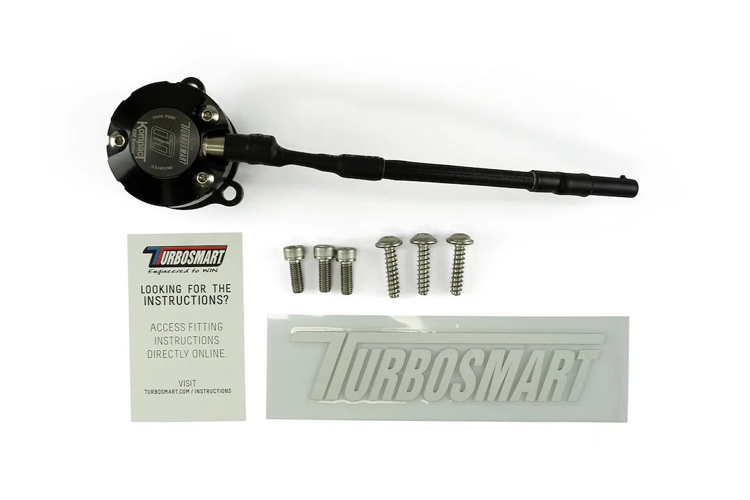 TS-0223-1082 – TURBOSMART Turbocharger Blow Off Valve, Plug And Play Recirculating/ Vent To Atmosphere Dual Port VR19...